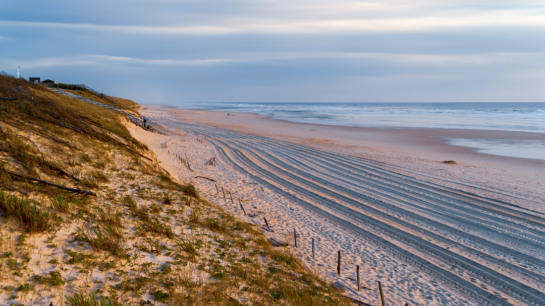 Plage de Mimizan sur la Côte Atlantique