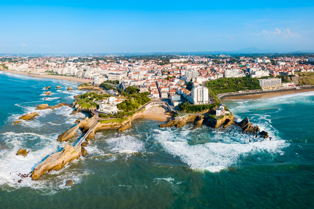 Bord de mer à Biarritz