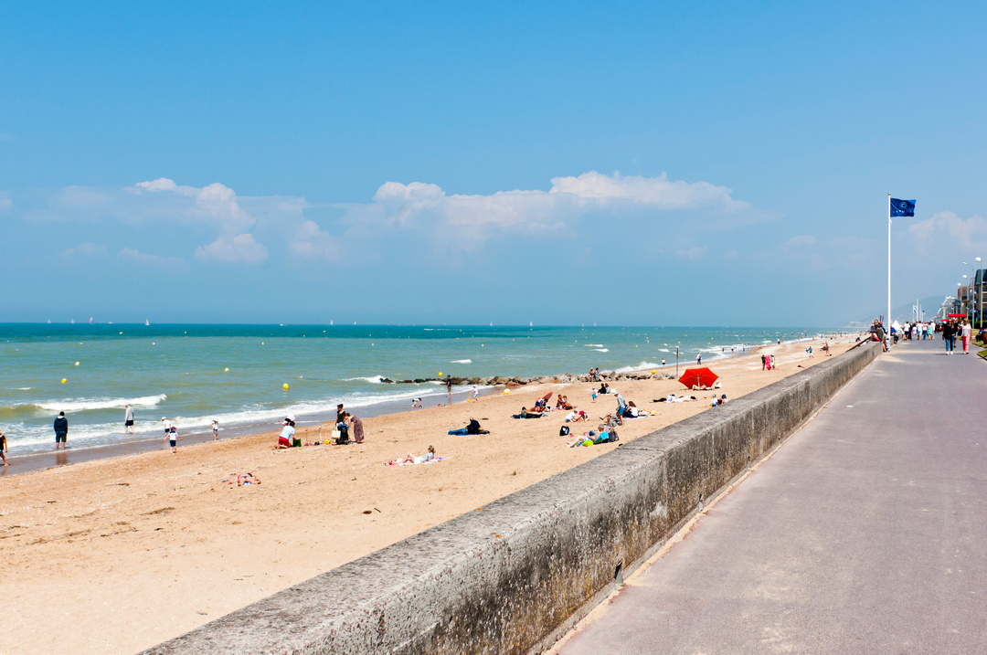 Plage de Cabourg en Normandie