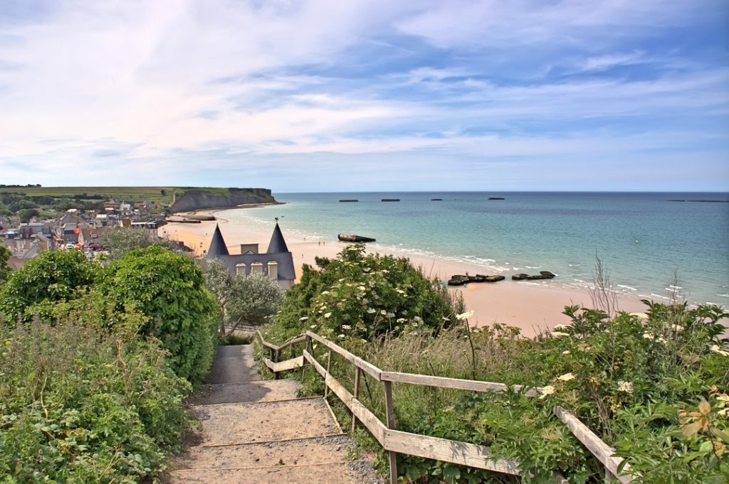 Plage du débarquement en Normandie